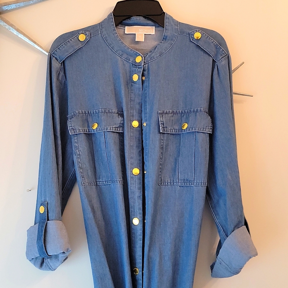 Michael Kors denim long dress